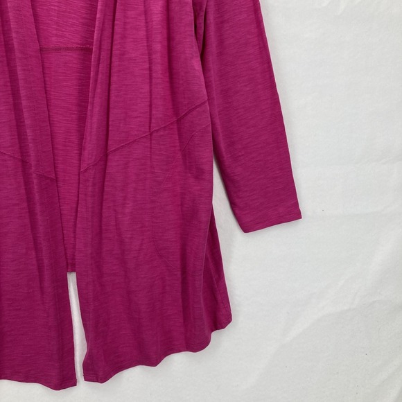 Chicos Cardigan Womens 1 Open Front Long Sleeve Modal Sweater Lightweight Preppy - Picture 3 of 13